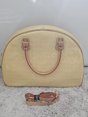 Arcadia Patent Leather Top Handle Bag